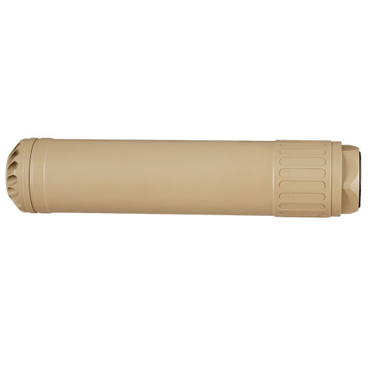 Crusader URGI / MK16-Style EL-QD Aluminium Silencer mit QD Stahl Flash-Hider 14mm- Flat Dark Earth Bild 4