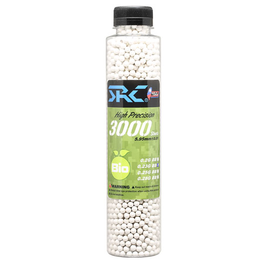 SRC High Precision Perfect Bio BBs 0,23g 3.000er Flasche weiss