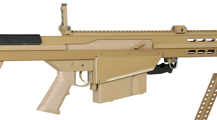 Snow Wolf Barrett M107A1 Vollmetall Bolt-Action Snipergewehr Springer 6mm BB tan Bild 10