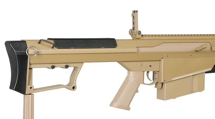 Snow Wolf Barrett M107A1 Vollmetall Bolt-Action Snipergewehr Springer 6mm BB tan Bild 11