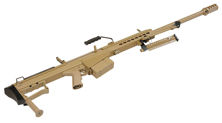 Snow Wolf Barrett M107A1 Vollmetall Bolt-Action Snipergewehr Springer 6mm BB tan Bild 5
