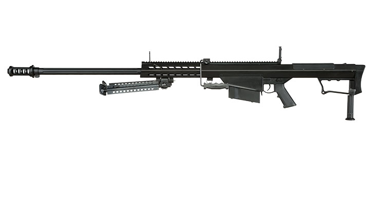 Snow Wolf Barrett M107A1 Vollmetall Bolt-Action Snipergewehr Springer 6mm BB schwarz Bild 1