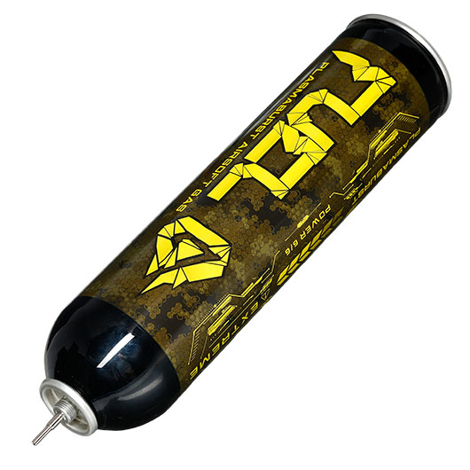 Fuel Plasmaburst Performance Airsoft Gas 203 PSI Extreme Yellow Gas 500ml - mit Silikon Bild 2