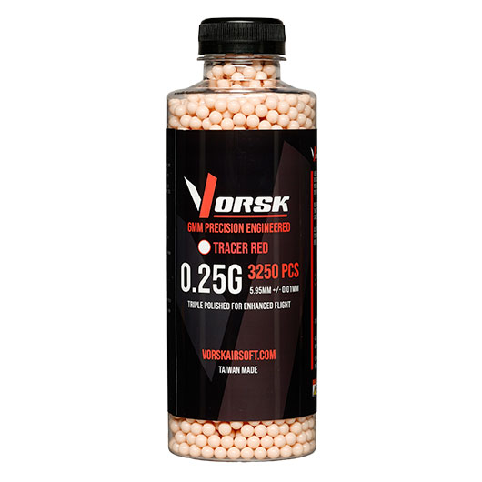 Vorsk Tracer Triple Polished QC BBs 0,25g 3.250er Flasche rot