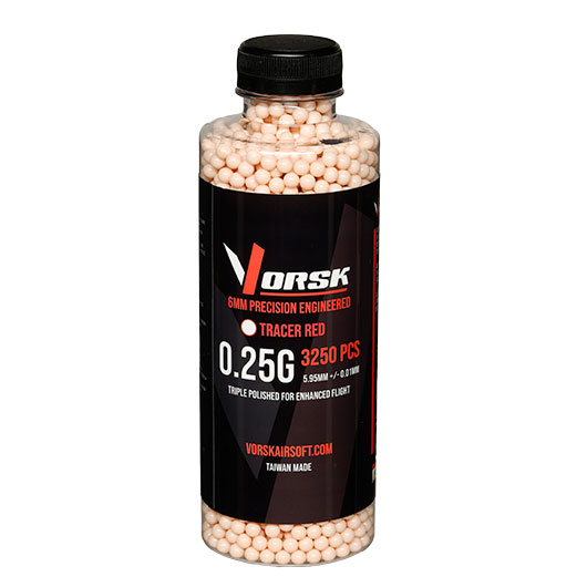 Vorsk Tracer Triple Polished QC BBs 0,25g 3.250er Flasche rot Bild 2