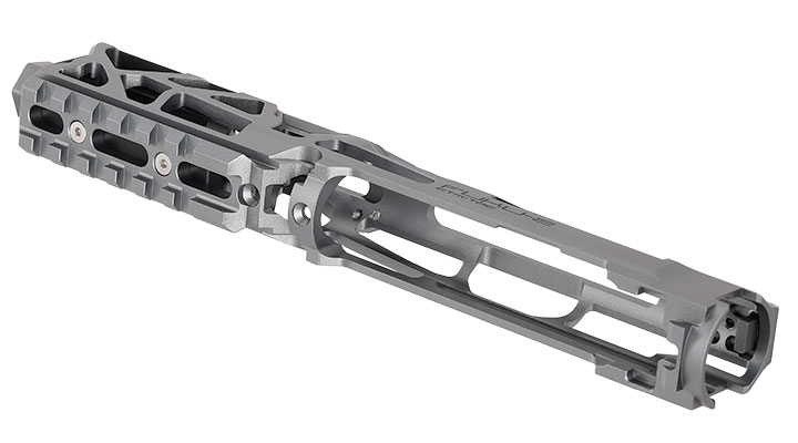 CTM Airsoft CNC Aluminium FUKU-2 Upper Receiver Kit Skeleton grau / schwarz f. Action Army AAP-01/C GBB Pistolen Bild 6
