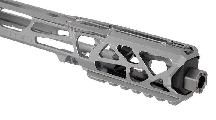 CTM Airsoft CNC Aluminium FUKU-2 Upper Receiver Kit Skeleton grau / schwarz f. Action Army AAP-01/C GBB Pistolen Bild 8