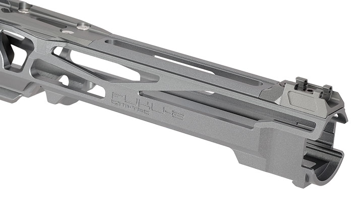 CTM Airsoft CNC Aluminium FUKU-2 Upper Receiver Kit Skeleton grau / schwarz f. Action Army AAP-01/C GBB Pistolen Bild 9