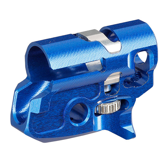 TTI Airsoft Infinity CNC Aluminium TDC-Style Hop-Up Chamber f. KJ Works Shadow 2 / CZ75 CO2BB Serie blau Bild 1
