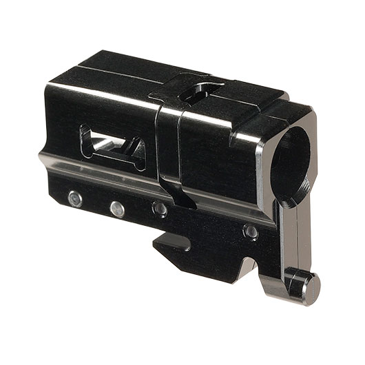 4UANTUM Magnus Pro TDC CNC Aluminium Hop-Up Chamber f. GHK G-Serie GBB Pistolen schwarz Bild 2