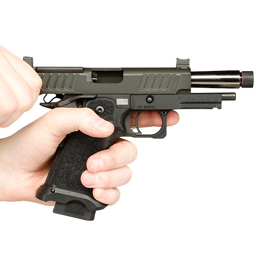 EMG Staccato 2011 C2 Vollmetall Hand Stippling Grip GBB 6mm BB schwarz - CNC Version Bild 11