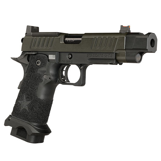 EMG Staccato 2011 C2 Comp Soc Vollmetall Hand Stippling Grip GBB 6mm BB schwarz - CNC Version Bild 9