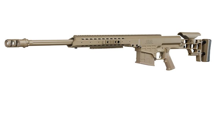 Snow Wolf Barrett M98B MRAD Vollmetall Bolt-Action Snipergewehr Springer 6mm BB tan