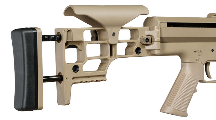 Snow Wolf Barrett M98B MRAD Vollmetall Bolt-Action Snipergewehr Springer 6mm BB tan Bild 11