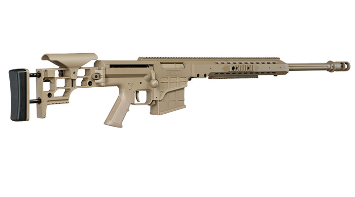 Snow Wolf Barrett M98B MRAD Vollmetall Bolt-Action Snipergewehr Springer 6mm BB tan Bild 4