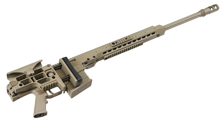 Snow Wolf Barrett M98B MRAD Vollmetall Bolt-Action Snipergewehr Springer 6mm BB tan Bild 5