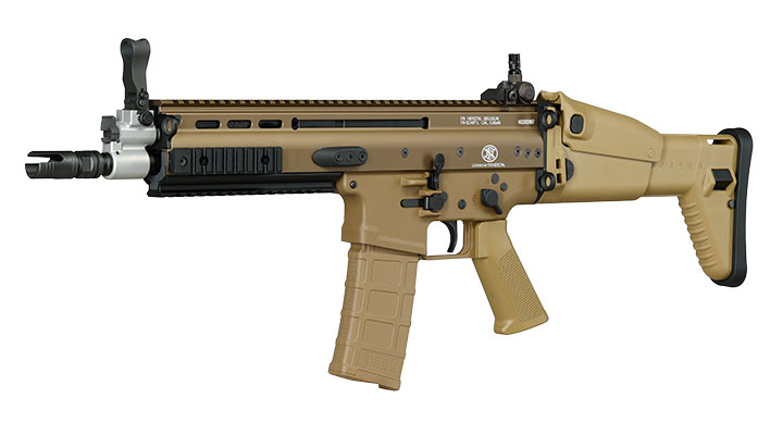 Guns Modify FN Herstal SCAR-L MK2 Vollmetall MWS ZET-System Gas-Blow-Back 6mm BB tan