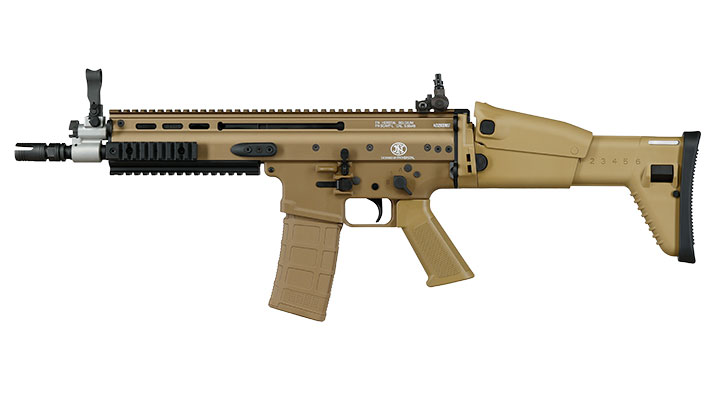 Guns Modify FN Herstal SCAR-L MK2 Vollmetall MWS ZET-System Gas-Blow-Back 6mm BB tan Bild 1