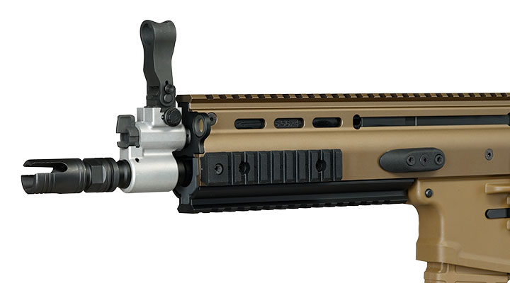 Guns Modify FN Herstal SCAR-L MK2 Vollmetall MWS ZET-System Gas-Blow-Back 6mm BB tan Bild 7
