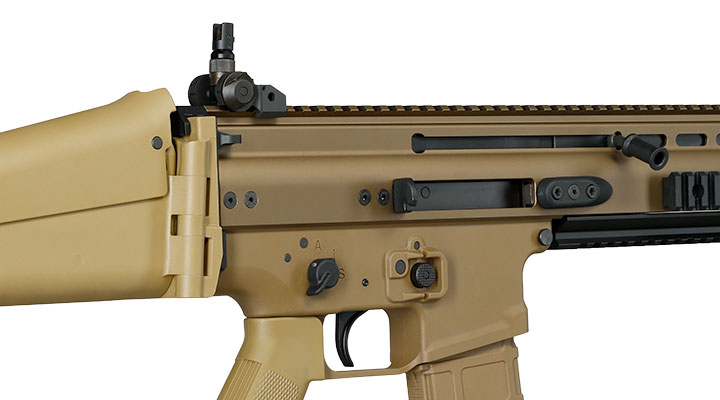 Guns Modify FN Herstal SCAR-L MK2 Vollmetall MWS ZET-System Gas-Blow-Back 6mm BB tan Bild 9