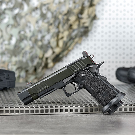 EMG Staccato 2011 P Comp Soc Vollmetall Hand Stippling Grip GBB 6mm BB schwarz - CNC Version Bild 1