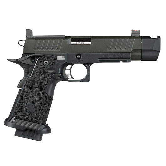 EMG Staccato 2011 P Comp Soc Vollmetall Hand Stippling Grip GBB 6mm BB schwarz - CNC Version Bild 5