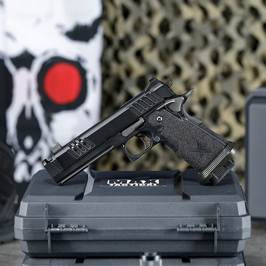 EMG Staccato 2011 XC Island Comp Vollmetall Hand Stippling Grip GBB 6mm BB schwarz - CNC Version Bild 1