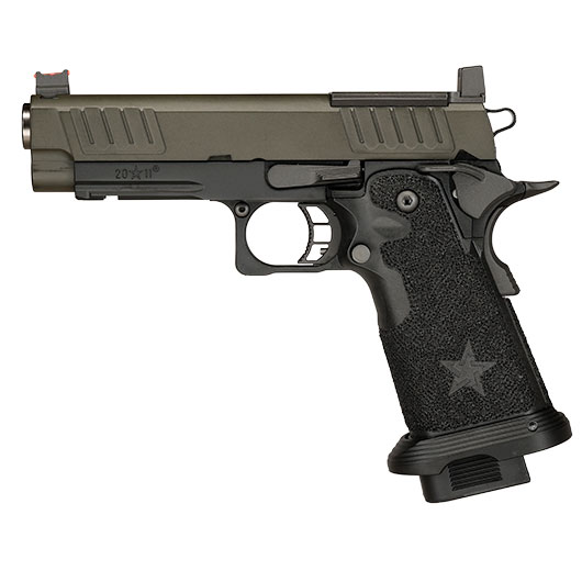 EMG Staccato 2011 P Vollmetall Hand Stippling Grip GBB 6mm BB schwarz - CNC Version Bild 2