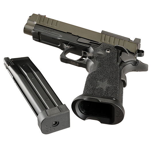 EMG Staccato 2011 P Vollmetall Hand Stippling Grip GBB 6mm BB schwarz - CNC Version Bild 7