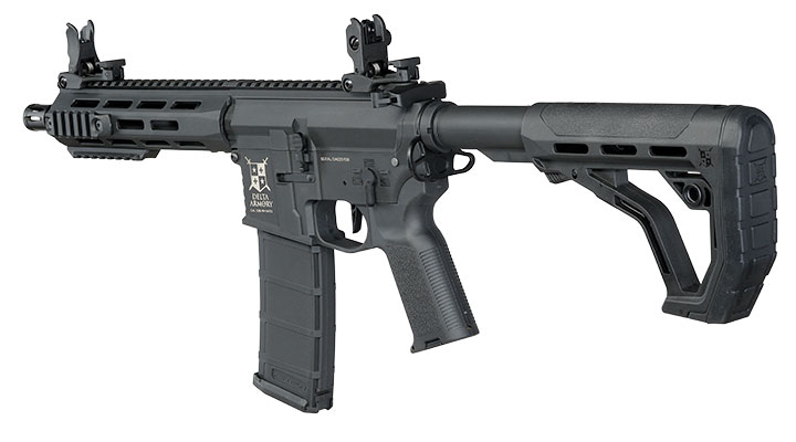 Delta Armory M4 AR15 Charlie M-LOK 8 Zoll Eagle ETU Mosfet S-AEG 6mm BB schwarz Bild 11