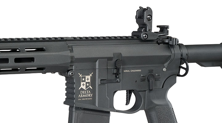 Delta Armory M4 AR15 Charlie M-LOK 10 Zoll Eagle ETU Mosfet S-AEG 6mm BB schwarz Bild 8