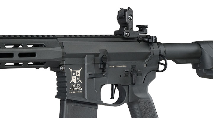 Delta Armory M4 AR15 Charlie M-LOK SilentOps 8 Zoll Komplettset S-AEG 6mm BB schwarz Bild 8
