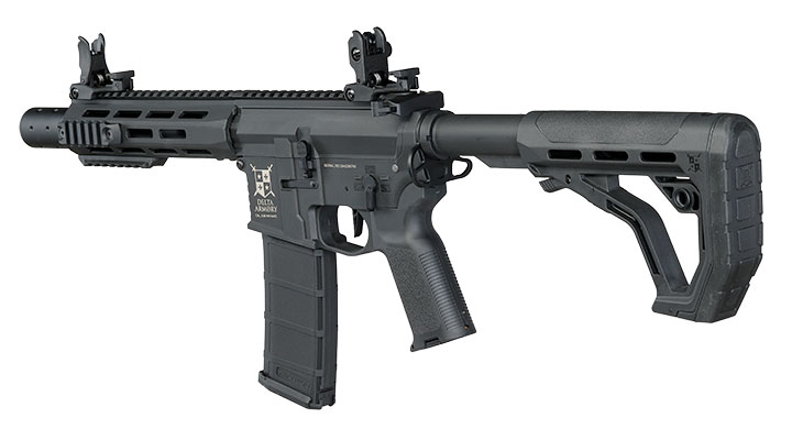 Delta Armory M4 AR15 Charlie M-LOK SilentOps 8 Zoll Eagle ETU Mosfet S-AEG 6mm BB schwarz Bild 11