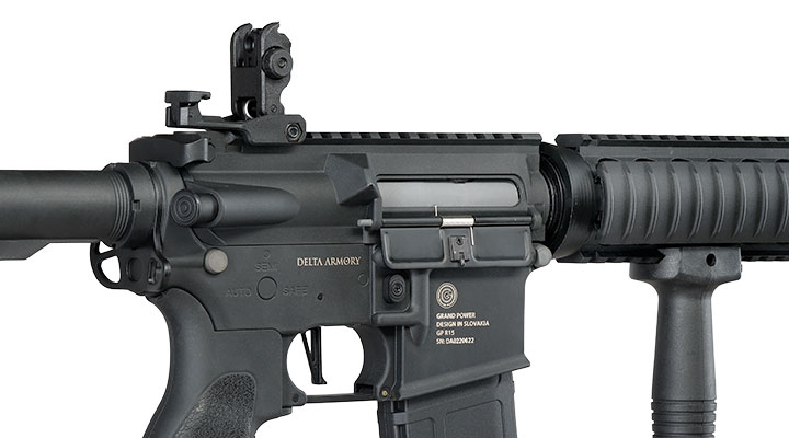Delta Armory Grand Power M4 CQB-R Charlie Komplettset S-AEG 6mm BB schwarz Bild 9