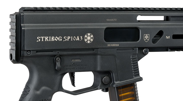 Delta Armory Grand Power Stribog SP10A3 Charlie Eagle ETU Mosfet S-AEG 6mm BB schwarz - Upgraded Version Bild 8