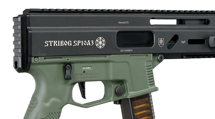 Delta Armory Grand Power Stribog SP10A3 Charlie Eagle ETU Mosfet S-AEG 6mm BB oliv - Upgraded Version Bild 8
