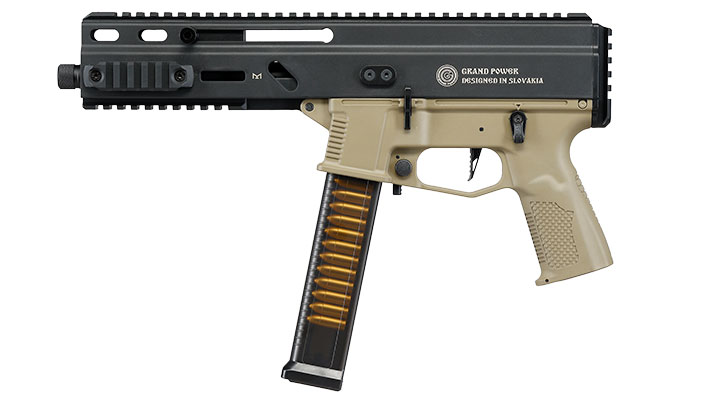 Delta Armory Grand Power Stribog SP10A3 Charlie Eagle ETU Mosfet S-AEG 6mm BB tan - Upgraded Version Bild 1