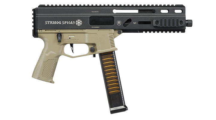 Delta Armory Grand Power Stribog SP10A3 Charlie Eagle ETU Mosfet S-AEG 6mm BB tan - Upgraded Version Bild 2