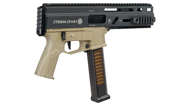 Delta Armory Grand Power Stribog SP10A3 Charlie Eagle ETU Mosfet S-AEG 6mm BB tan - Upgraded Version Bild 3