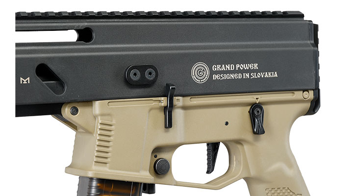 Delta Armory Grand Power Stribog SP10A3 Charlie Eagle ETU Mosfet S-AEG 6mm BB tan - Upgraded Version Bild 6