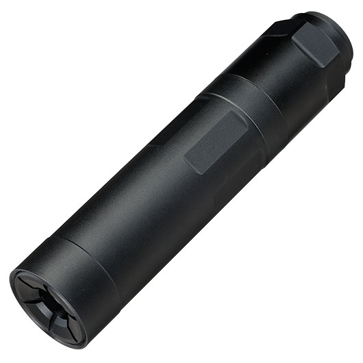 PTS Griffin Armament R22 Aluminium Modular Suppressor Taper Mount mit Stealth Stahl Flash-Hider 14mm- schwarz
