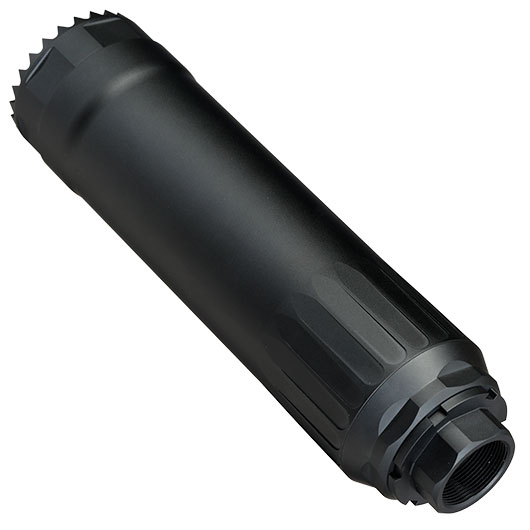 RGW HX Custom Ventilated 12K Aluminium Silencer f. Tokyo Marui Saiga GBB Shotgun Serie schwarz Bild 3