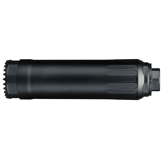 RGW HX Custom Ventilated 12K Aluminium Silencer f. Tokyo Marui Saiga GBB Shotgun Serie schwarz Bild 4