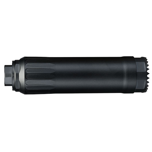 RGW HX Custom Ventilated 12K Aluminium Silencer f. Tokyo Marui Saiga GBB Shotgun Serie schwarz Bild 5