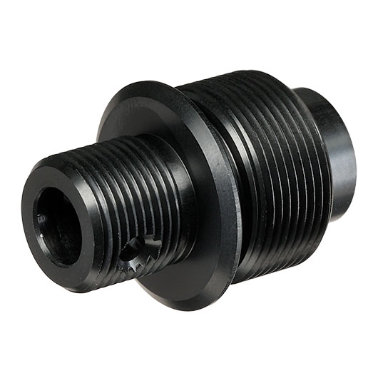 Tokyo Marui Barrel Extension / Silencer Adapter 14mm- schwarz f. TM VSR-10