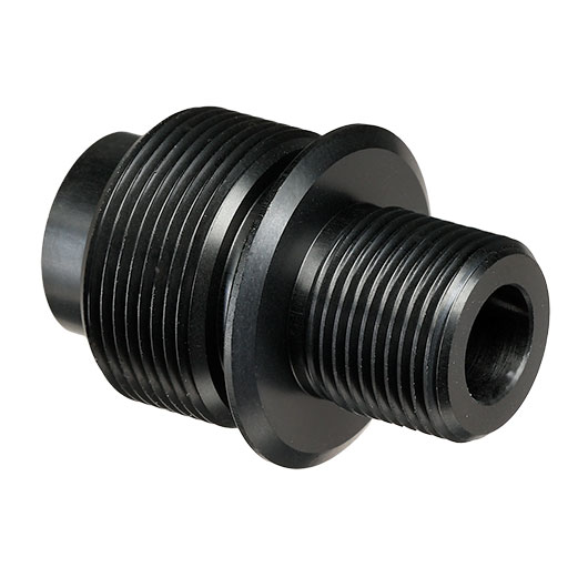 Tokyo Marui Barrel Extension / Silencer Adapter 14mm- schwarz f. TM VSR-10 Bild 1