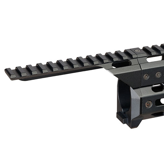 5KU CNC Aluminium Long M-LOK Tactical Handguard f. Tokyo Marui Saiga-12K GBB Shotgun schwarz Bild 10