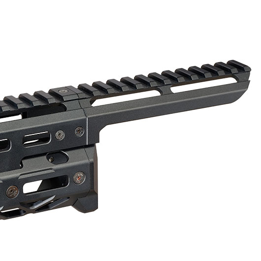 5KU CNC Aluminium Long M-LOK Tactical Handguard f. Tokyo Marui Saiga-12K GBB Shotgun schwarz Bild 11