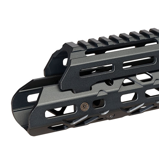 5KU CNC Aluminium Long M-LOK Tactical Handguard f. Tokyo Marui Saiga-12K GBB Shotgun schwarz Bild 8