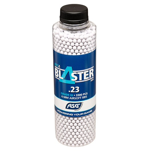 ASG Beta Blaster Grade III Precision BBs 0,23g 3.300er Flasche weiss Bild 2